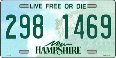 NH license plate 2981469