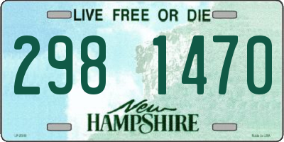 NH license plate 2981470