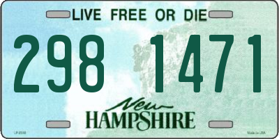 NH license plate 2981471