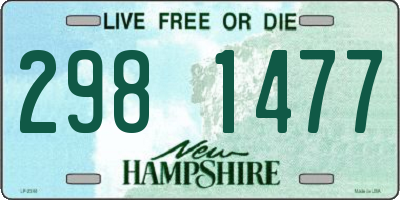 NH license plate 2981477