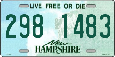 NH license plate 2981483