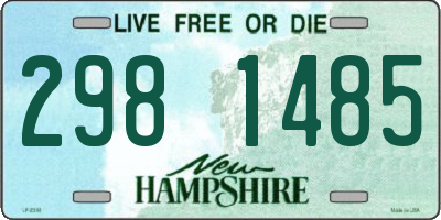 NH license plate 2981485