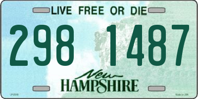 NH license plate 2981487