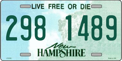 NH license plate 2981489