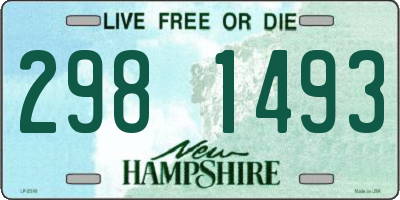 NH license plate 2981493