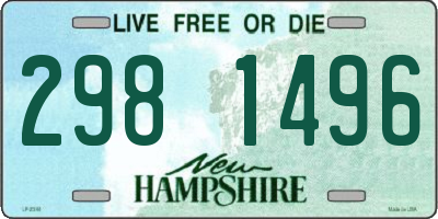 NH license plate 2981496