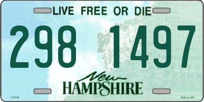 NH license plate 2981497