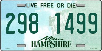 NH license plate 2981499