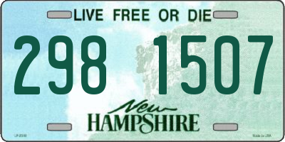 NH license plate 2981507