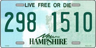 NH license plate 2981510
