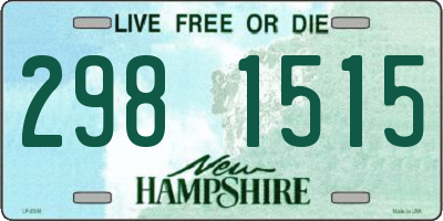 NH license plate 2981515