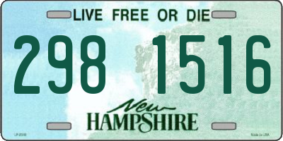 NH license plate 2981516