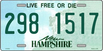 NH license plate 2981517