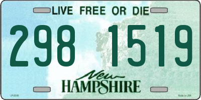 NH license plate 2981519