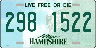 NH license plate 2981522