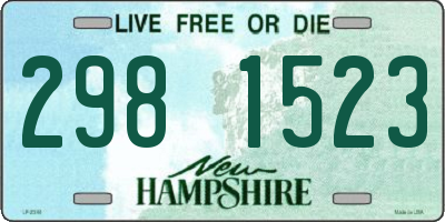NH license plate 2981523
