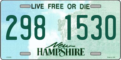 NH license plate 2981530