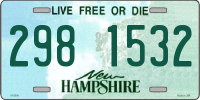 NH license plate 2981532