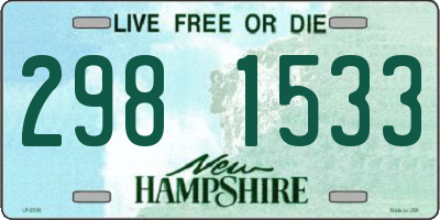 NH license plate 2981533