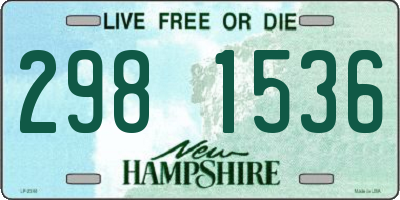 NH license plate 2981536