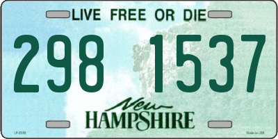 NH license plate 2981537