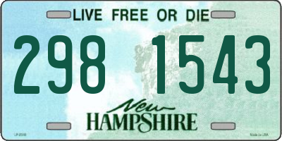 NH license plate 2981543