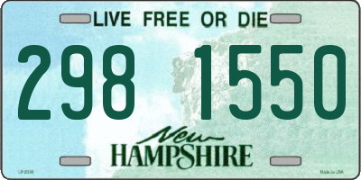 NH license plate 2981550