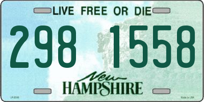 NH license plate 2981558