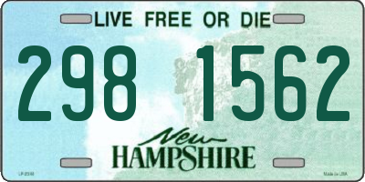 NH license plate 2981562