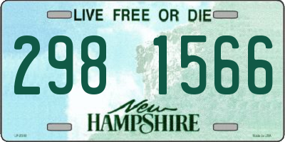 NH license plate 2981566