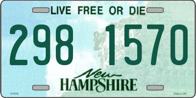 NH license plate 2981570