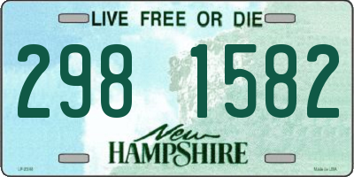 NH license plate 2981582