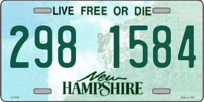 NH license plate 2981584
