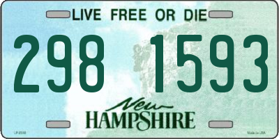 NH license plate 2981593