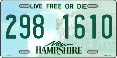 NH license plate 2981610