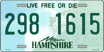 NH license plate 2981615