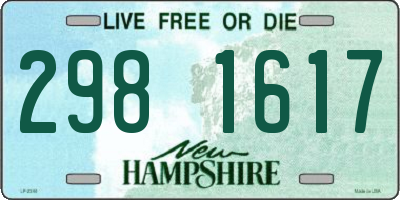 NH license plate 2981617
