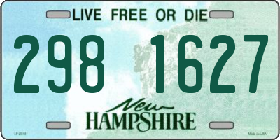 NH license plate 2981627