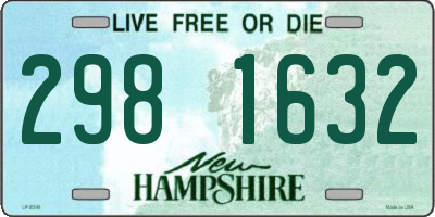 NH license plate 2981632