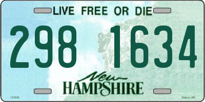NH license plate 2981634