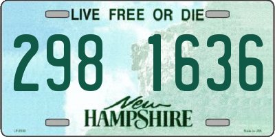 NH license plate 2981636