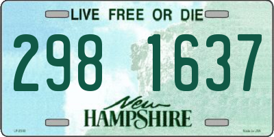 NH license plate 2981637
