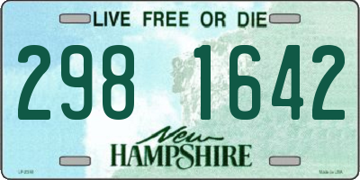 NH license plate 2981642