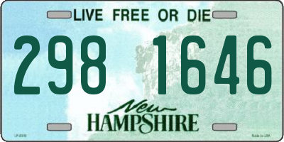 NH license plate 2981646