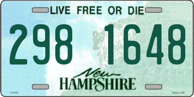 NH license plate 2981648