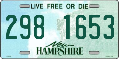 NH license plate 2981653