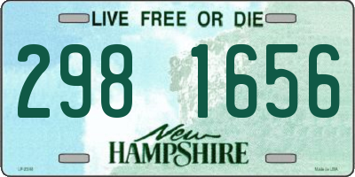 NH license plate 2981656