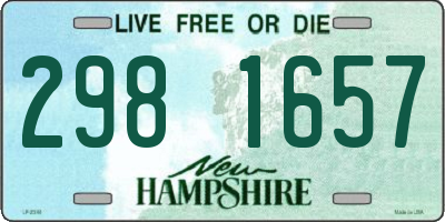 NH license plate 2981657