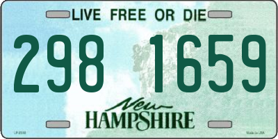 NH license plate 2981659