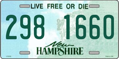 NH license plate 2981660